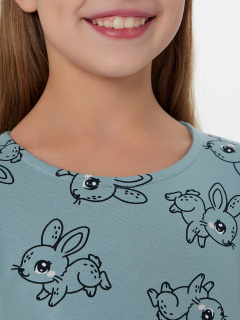 Платье Mark Formelle 157986/25-39885П-5 зайчики_на_цвете_сланец - фото 2