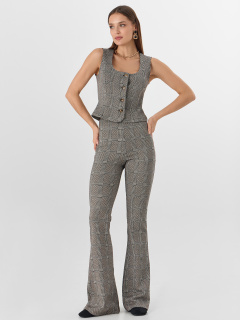 Брюки Mark Formelle 182334/25-41254П-4 коричневая_клеточка - фото 2