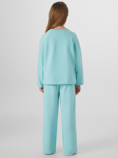 Брюки, свитшот Mark Formelle 397763/25-38996П-7 бирюзово_голубой_печать_2_сл_на_пол - фото 2