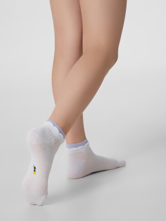 Носки Mark Formelle 406K-3177/B2-25406K белый_св.лаванда_рис.3177 - фото 1