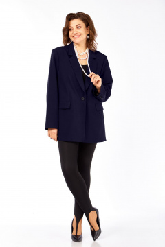 Жакет Ольга Стиль С-986 темно-синий - фото 4