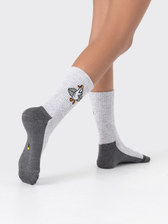 Носки Mark Formelle 444K-3169/B3-25444K св.серый_меланж_рис.3169 - фото 1