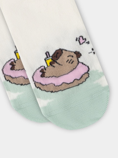 Носки Mark Formelle 453K-3189/B4-25453K молочный_рис.3189 - фото 4