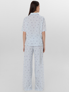 Брюки, рубашка Mark Formelle 592554/25-34625ПП-0 цветы_на_голубой_полоске - фото 2