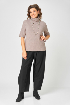 Джемпер Bliss 08063 кофейный - фото 3