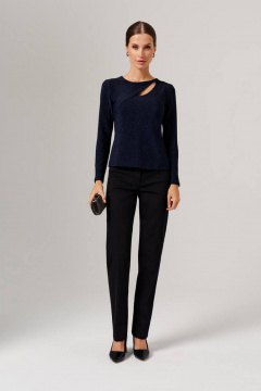 Джемпер Nelva 23147 синий с люрексом - фото 2