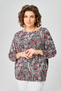 Джемпер Bliss 9402 белый_красный - фото 1