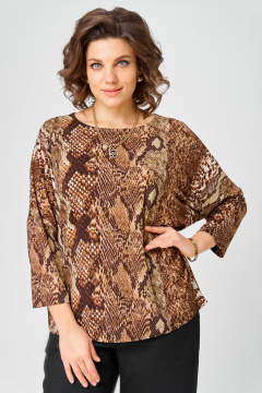 Джемпер Bliss 9402 коричневый_змея - фото 5