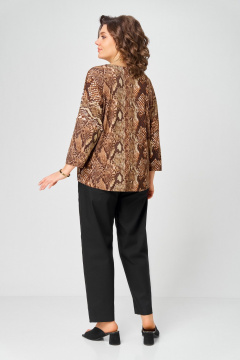 Джемпер Bliss 9402 коричневый_змея - фото 3