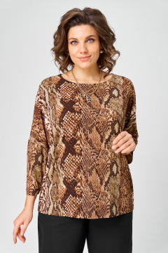 Джемпер Bliss 9402 коричневый_змея - фото 1