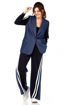 Брюки, жакет Matini 1.1801 синий - фото 2