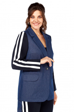 Брюки, жакет Matini 1.1801 синий - фото 4