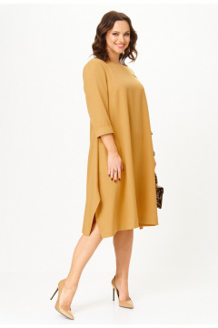 Платье Твой имидж 2334 горчица - фото 4