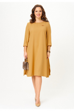 Платье Твой имидж 2334 горчица - фото 1