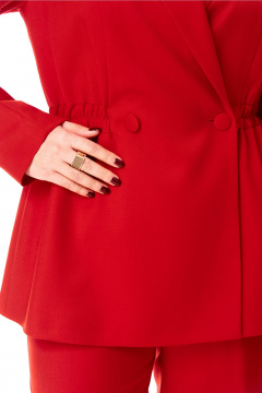 Брюки, жакет Ольга Стиль С-993 красный - фото 5