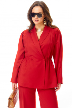 Брюки, жакет Ольга Стиль С-993 красный - фото 2