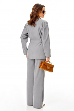 Брюки, жакет Ольга Стиль С-993 серый - фото 2