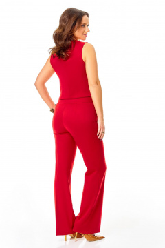 Брюки, жакет, жилет Ольга Стиль С-992 красный - фото 3