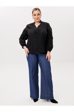 Блуза AVA fashion М-168 черный - фото 5