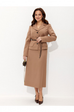 Жакет, юбка Liona Style 962 карамаель - фото 3