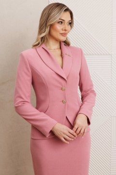 Жакет, юбка Мода Юрс 25-2942 розовый - фото 5