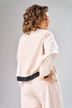 Бомбер V&N Fashion 1101 бежевый - фото 2