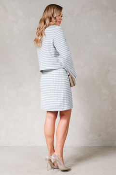 Жакет, юбка Erika 1752 голубой - фото 2