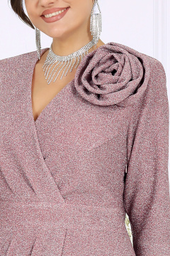 Платье Ninele 7499 пудра - фото 3