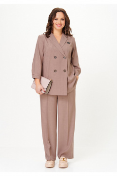 Брюки, жакет Твой имидж 2329 кофейный_в_полоску - фото 5