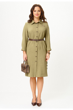 Платье Твой имидж 2337 олива - фото 3