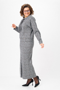 Джемпер, юбка Michel chic 1444 серый_лео - фото 4