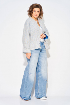 Жакет Liliana 1340н голубой_меланж - фото 1