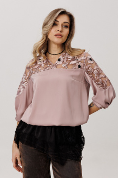 Блуза Anelli 1790.1 пудровый_твист - фото 5