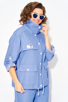 Блуза, брюки Liliana 1445 небесный - фото 3