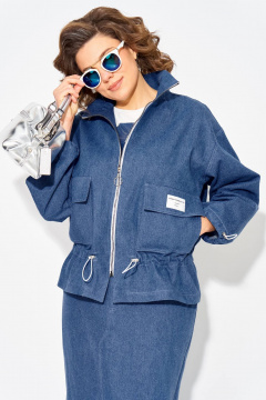 Ветровка, юбка Liliana 1504 джинс - фото 5