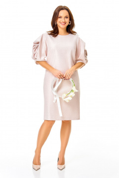 Платье Ольга Стиль С-989 светло-розовый - фото 1