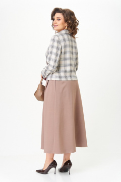 Жакет, юбка Aira Style 24-17А бежевый - фото 3