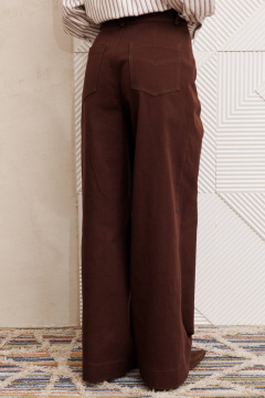 Брюки Gizart 35377 шоколадный джинс - фото 4