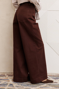 Брюки Gizart 35377 шоколадный джинс - фото 3