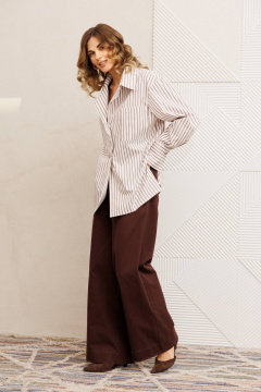 Брюки Gizart 35377 шоколадный джинс - фото 1