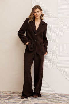 Брюки, жакет Gizart 5411 шоколад - фото 2