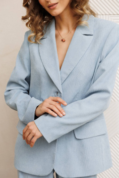 Брюки, жакет Gizart 5411 голубой - фото 5