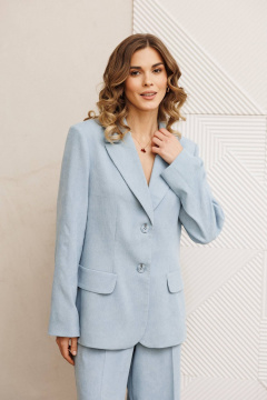 Брюки, жакет Gizart 5411 голубой - фото 3