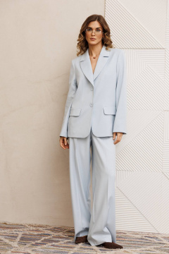 Брюки, жакет Gizart 5411/1 светло-голубой - фото 1