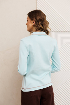 Брюки, джемпер Gizart 5415 голубой, шоколадный джинс - фото 2