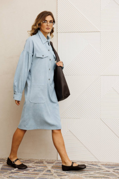 Платье Gizart 5417 голубой - фото 3