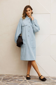 Платье Gizart 5417 голубой - фото 2