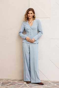 Блуза, брюки Gizart 5421 голубой - фото 1