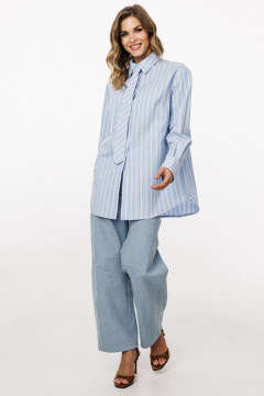 Галстук EOLA 0062 голубой_полоска - фото 4