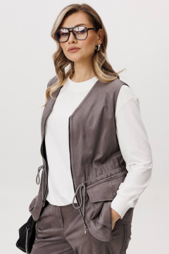 Брюки, джемпер, жилет Fantazia Mod 5229 дымчатый - фото 4